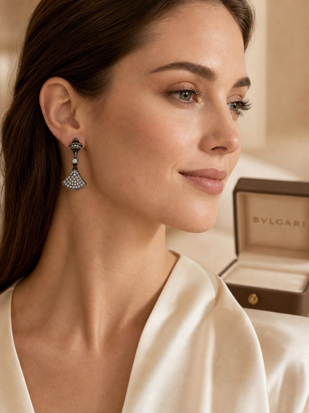 Bulgari Refined Statement Earrings Style 1ai | New with Box - Picture 9 of 9